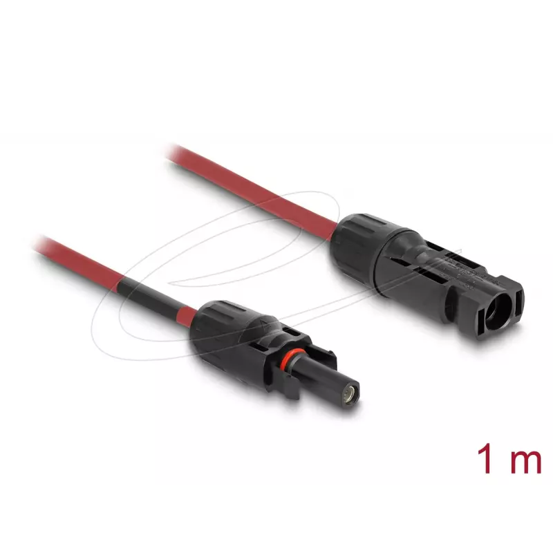 Cable DELOCK 90973 DL4 solar cable 6 mm² 1 m red/black male-to-female 1000 V DC