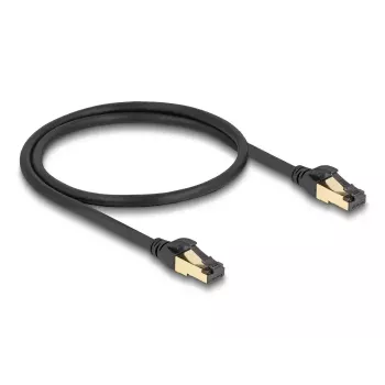 Network Cable DeLOCK RJ45 Cat.6A male to male S/FTP 0.5m Black