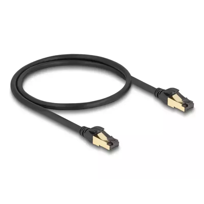 Network Cable DeLOCK RJ45 Cat.6A male to male S/FTP 0.5m Black