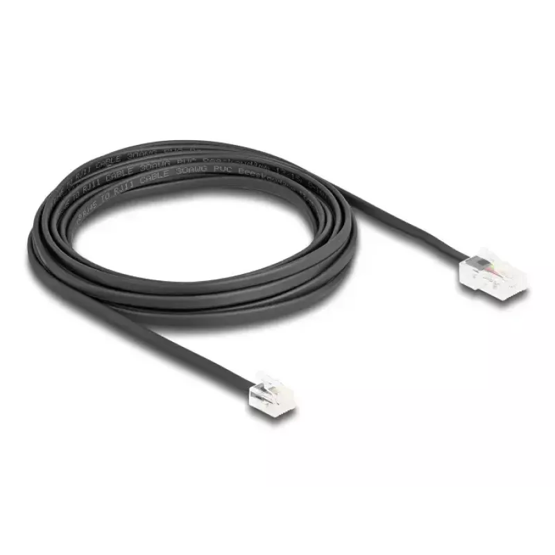 DeLOCK 88038 telephone cable 5 m Black RJ-45 RJ-11