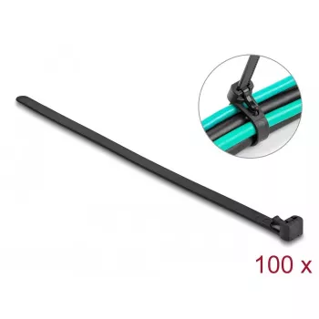 Hook & loop cable tie DeLOCK 19064 reusable heat-resistant L 150 x W 7.5 mm black 100 pieces