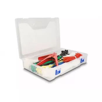Hook & loop cable tie DeLOCK 18640 600 pieces assorted colours