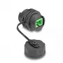 DeLOCK Optical Fiber Cable Connector SC Simplex female to SC Simplex female waterproof