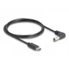 DeLOCK 85398 power cable Black 1.5 m USB C 5.5 x 2.1 mm