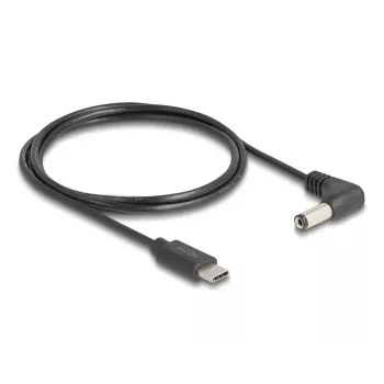 DeLOCK 85398 power cable Black 1.5 m USB C 5.5 x 2.1 mm