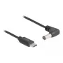 DeLOCK 85398 power cable Black 1.5 m USB C 5.5 x 2.1 mm