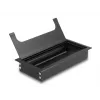 Cable grommet DELOCK 66856 for desk, black, 80×160×28 mm, 1 pc