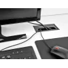Cable grommet DELOCK 66856 for desk, black, 80×160×28 mm, 1 pc