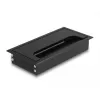 Cable grommet DELOCK 66856 for desk, black, 80×160×28 mm, 1 pc