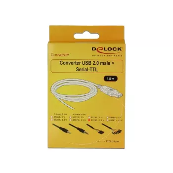 USB Cable DeLOCK 1.8m USB2.0-A/TTL 6-p Black