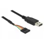 USB Cable DeLOCK 1.8m USB2.0-A/TTL 6-p Black