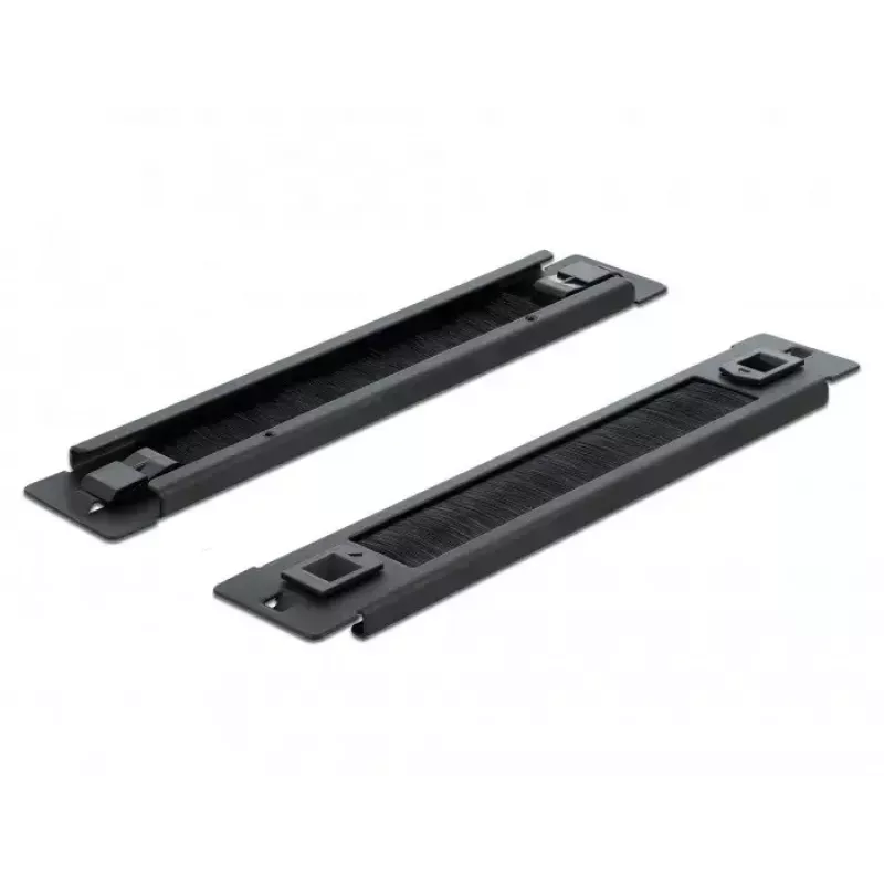 Brush panel DeLOCK 10 inch Cable Management Brush Strip tool free 1U black