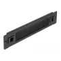 Brush panel DeLOCK 10 inch Cable Management Brush Strip tool free 1U black