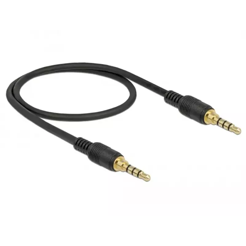 Audio Cable DeLOCK 85592 0.5m 3.5mm Black
