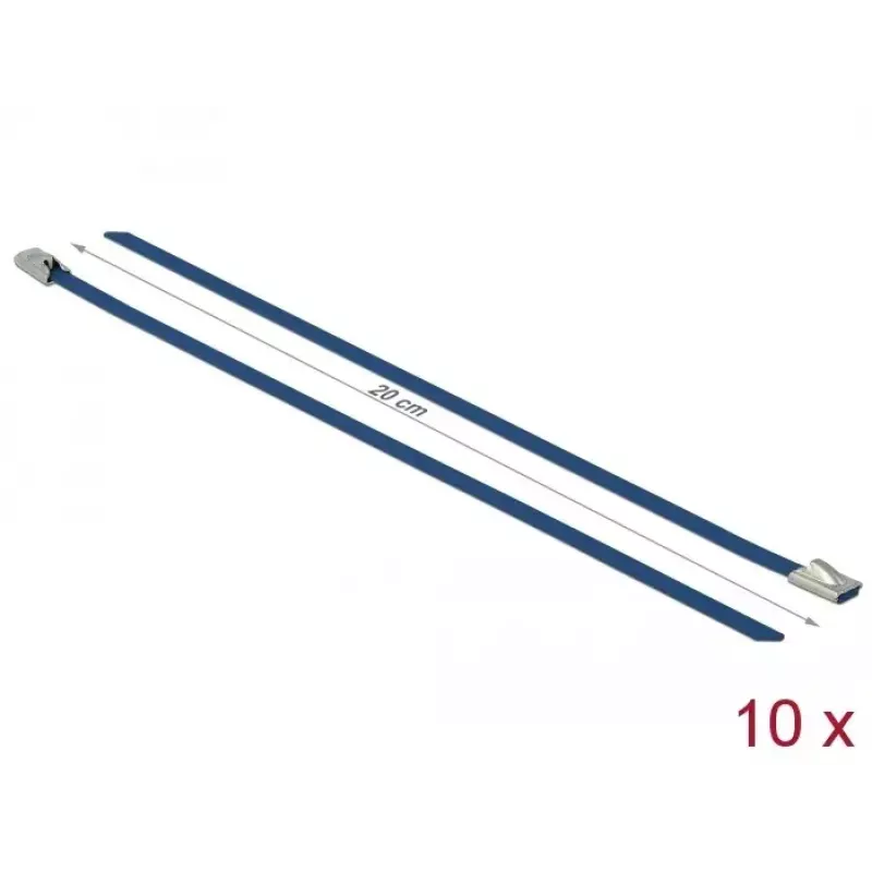 Cable Tie DeLOCK 18793 Steel Blue 200mm 10 pcs