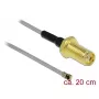 Coaxial Cable DeLOCK 90402 0.2m SMA MHF Black Gold Grey