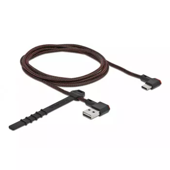 USB Cable Type-A male to USB Type-C male angled left/right 1.5m DeLOCK 85282