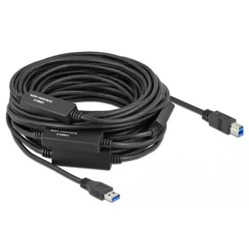 USB cable DeLOCK 85382 USB 3.2 Gen 1 20 m USB A USB B Black