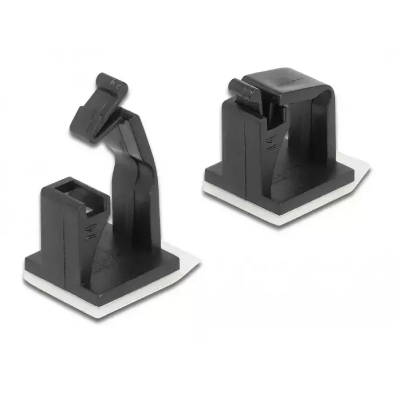 Cable holder DeLOCK 60247 self-adhesive black 10 pieces