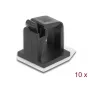 Cable holder DeLOCK 60247 self-adhesive black 10 pieces