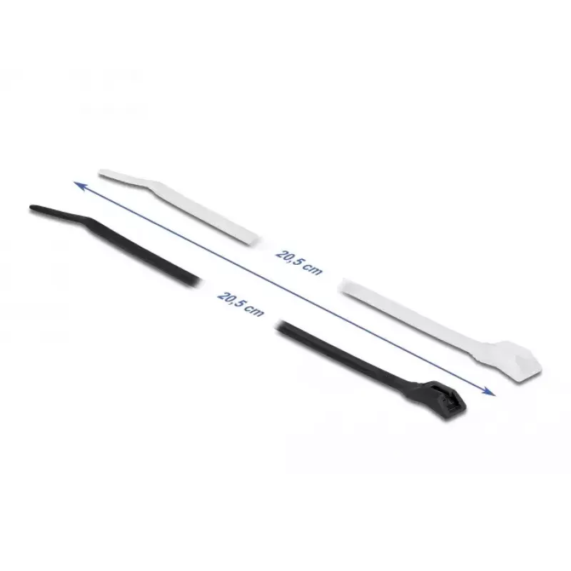 Cable tie Parallel entry DeLOCK 19471 L 205 x W 2.5 mm 100 pcs