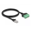 DeLOCK RJ45 Cable Cat.6 plug to Terminal Block Adapter 1 m 2-part
