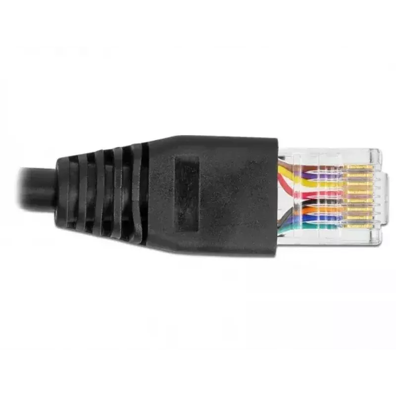 Serial Connection Cable DeLOCK 64158 USB 2.0 Type-A to RS-232 RJ45 25 cm black