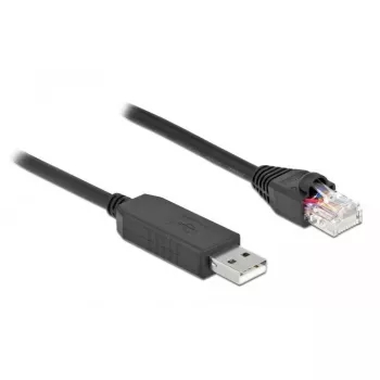 Serial Connection Cable DeLOCK 64160 USB Type-A to RJ45 1m Black