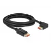 DisplayPort cable DeLOCK 87048 8K 60Hz 3m male to male 90° left angled
