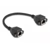 DeLOCK RJ50 Extension Cable female to female S/FTP 0.25 m black