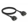 DeLOCK RJ50 Extension Cable female to female S/FTP 1 m black