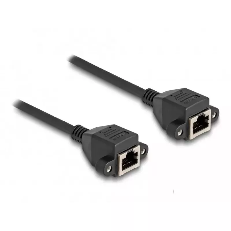 DeLOCK RJ50 Extension Cable female to female S/FTP 1 m black