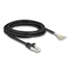 DeLOCK Cable RJ50 male to open wire ends S/FTP 3 m black