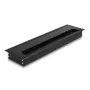 Cable grommet DELOCK 66858 for desk, black, 80×300×28 mm