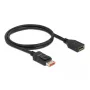DisplayPort extension cable DeLOCK 8K 60 Hz 1 m
