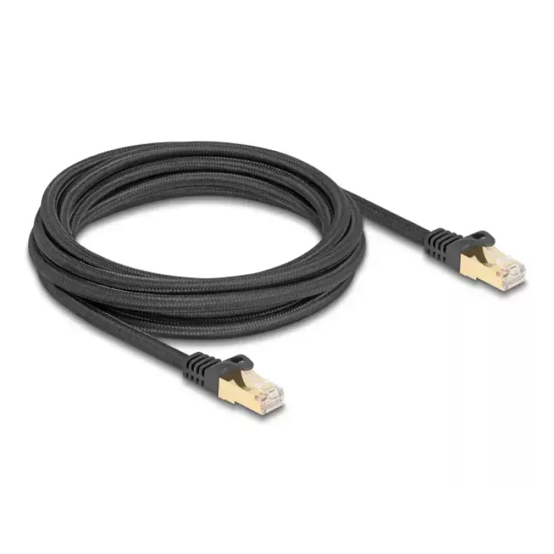Network Cable DeLOCK RJ45 Cat.6A 3m Black
