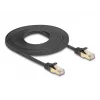Network Cable DeLOCK RJ45 Flat 5m Cat6A Black