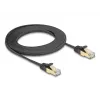 Network Cable DeLOCK RJ45 Flat 3m Cat6A Black