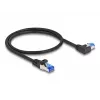 DeLOCK RJ45 Network Cable Cat.6A S/FTP 0.5m Black