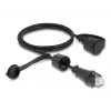 DeLOCK Network Cable RJ45 plug to RJ45 plug Cat.6 STP 1m IP68 Black