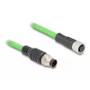 Network Cable DeLOCK M12 Cable A-coded 8 pin male to female PUR (TPU) 5 m