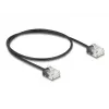 Network Cable DeLOCK RJ45 Cat.6 UTP 0.5m Black