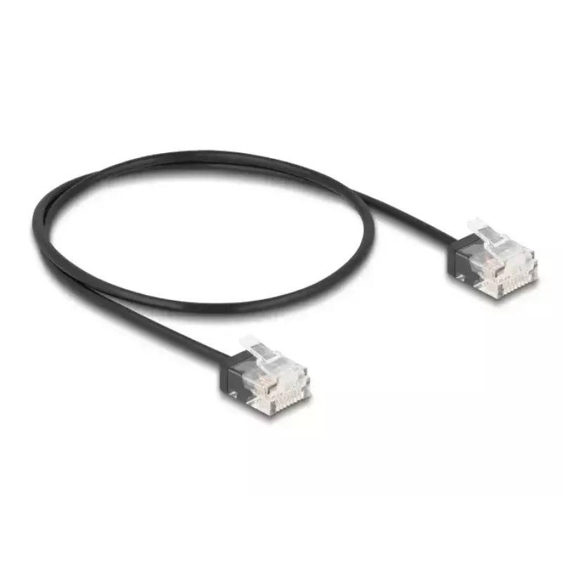Network Cable DeLOCK RJ45 Cat.6 UTP 0.5m Black