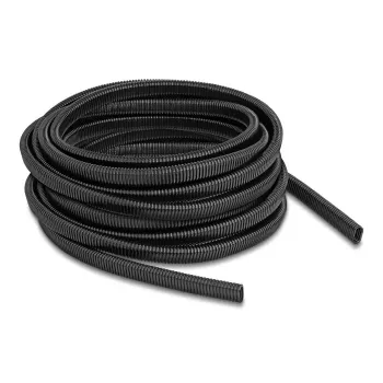 DeLOCK Plastic cable protection conduit oval 13.6x6.3mm 10m black