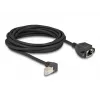 DeLOCK Network Extension Cable S/FTP RJ45 90° angled to RJ45 Cat.6A 5 m black