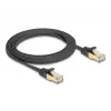 Network Cable DeLOCK RJ45 Flat Cat.6A 2m Black