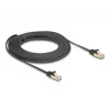 Network Cable DeLOCK RJ45 Flat 10m Cat6A Black