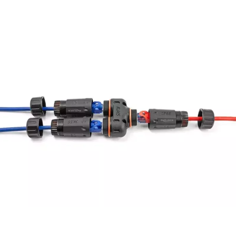 Network Cable DeLOCK 88143 Y-Adapter RJ45 to 2 x RJ45 Cat.6 Black