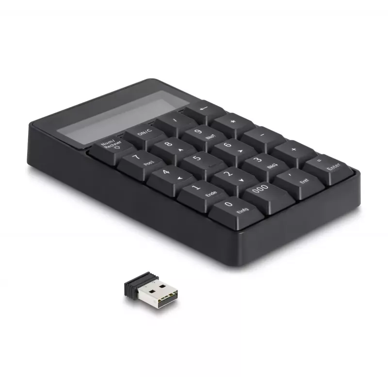 Numeric Keypad DeLOCK 12113 USB Black 20 Keys Universal
