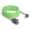 Network Cable DeLOCK RJ45 Cat.6A Upwards Angled Plug to Jack 5m Green